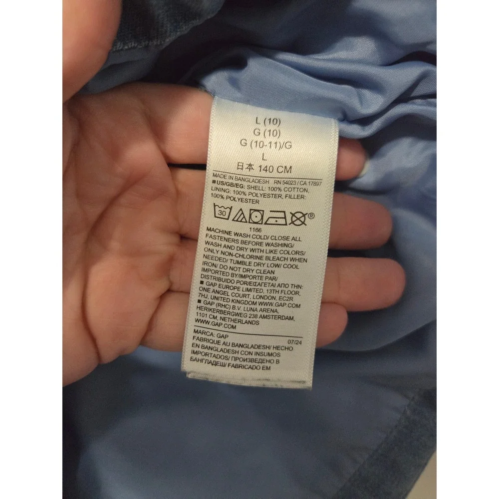 GAP denim puffer